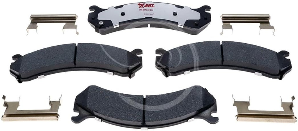 Automotive Replacement Brake Pads, 4X Hybrid Front Rear Disc Brake Pad Set AUTO DN for Chevrolet Avalanche 2500 2002-2006 for Chevy Avalanche 2500 2002-2006 for Chevrolet Silverado 1500 HD 2001-2006