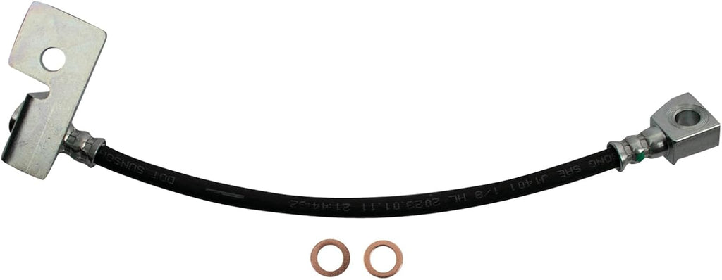 TRQ Rear Brake Pad and Rotor Set Ceramic Rotors Calipers Hoses Compatible with 1999-2003 Ford F-150 2004 F-150 Heritage
