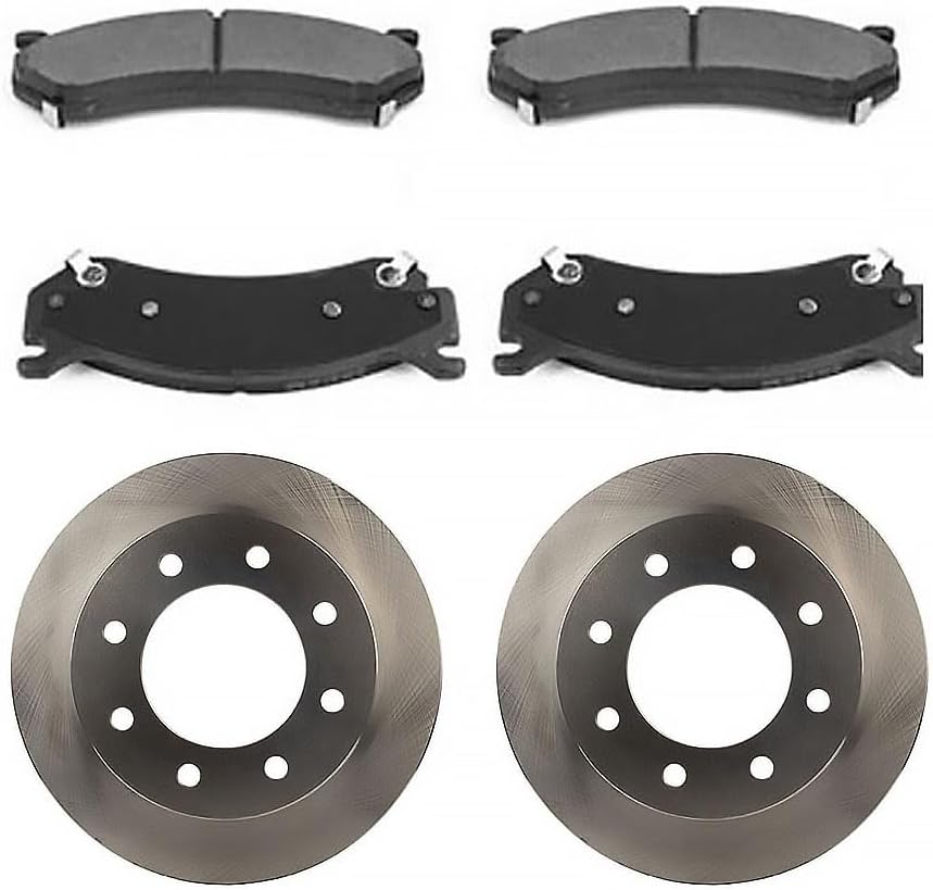 Rear Brakes and Rotors Kit for Chevrolet Silverado 1500 HD 2001-2006 for Chevy Silverado 1500 HD 2001-2006 3PCS Rear Disc Brake Rotors Ceramic Brakes Pads