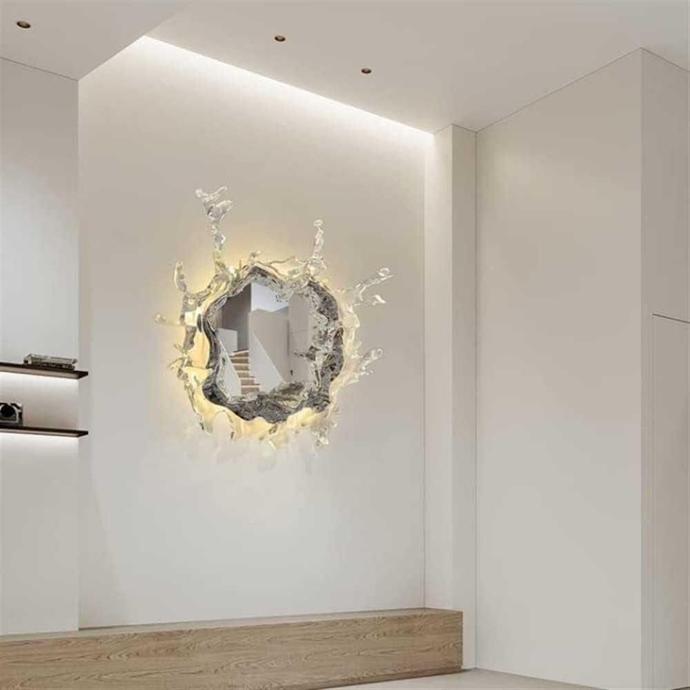 Modern LED Wall Lamp Wall Decoration Vanity Mirror Lamp LED Splash Wall Mount Lighting Indoor Wall Lamp, Compatible with Bedroom Bathroom Living(Gold,Silver)