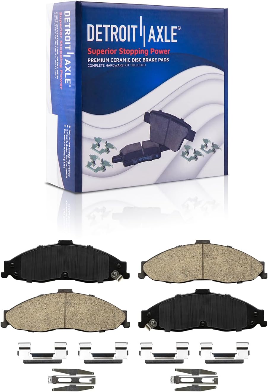 Detroit Axle - Brake Kit for 98-02 Chevrolet Camaro Pontiac Firebird Drilled Slotted Brake Rotors 1998 1999 2000 2001 2002 Ceramic Brake Pads Replacement : 11.92' inch Front and 12.01' inch Rear Rotor