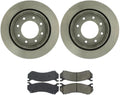 4X Rear Brake Kit - Brake Pads and Rotors Kit Automotive Replacement Brake Kits for Chevrolet Silverado 1500 HD 2003-2005 for Chevy Silverado 1500 HD 2003-2005
