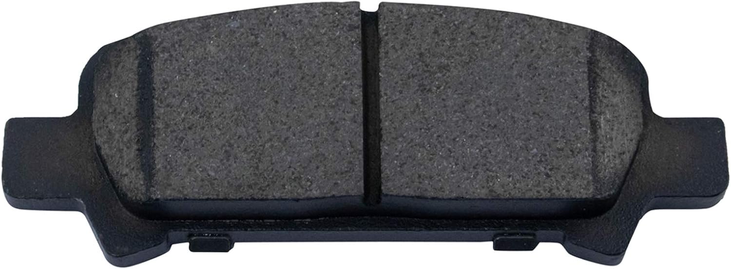 TRQ Performance Rear Brake Pad and Rotor Set Ceramic Solid G Coated Rotors Calipers Compatible with 1998-2003 Subaru Forester 1999-2003 Impreza