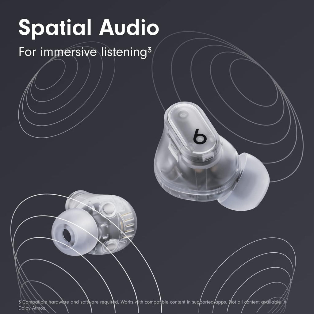 Beats Studio Buds + True Wireless Noise Cancelling Earbuds - Transparent (Renewed Premium)
