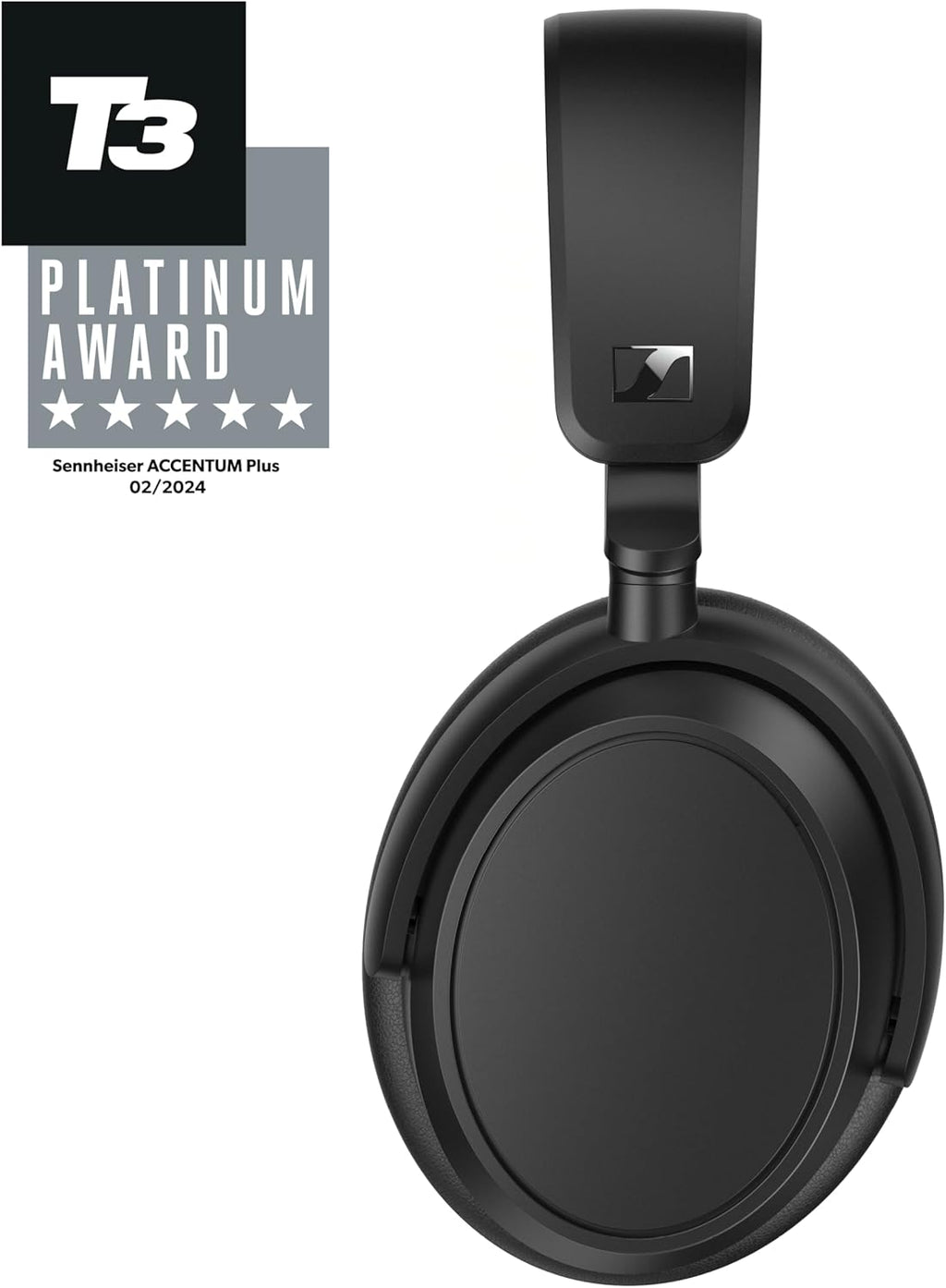 Sennheiser ACCENTUM Plus Wireless Bluetooth Headphones Noise Cancelling - Quick-Charge Feature, Up to 50HR Playtime, Adaptive Hybrid ANC, Bluetooth Over Ear Headphones for Traveling, School, Black