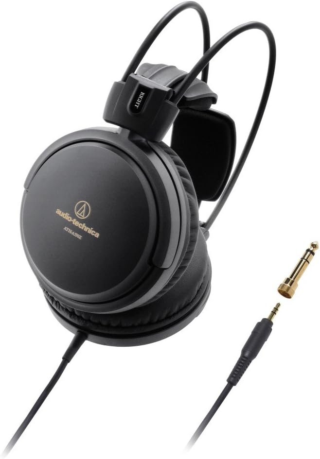 Audio-Technica ATH-A550Z Art Monitor Closed-Back Dynamic Headphones, Black