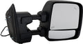 Kool Vue Passenger Side Power Heated Towing Mirror for Nissan Titan 2017-2019 With Signal Light, Blind Spot Monitor, Memory & Puddle Lamp Textured