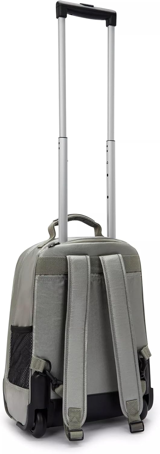 Kipling Women's Sanaa Large Rolling Backpack, Adjustable Padded Straps, Slide-Up Handle, Crinkle Nylon Backpack