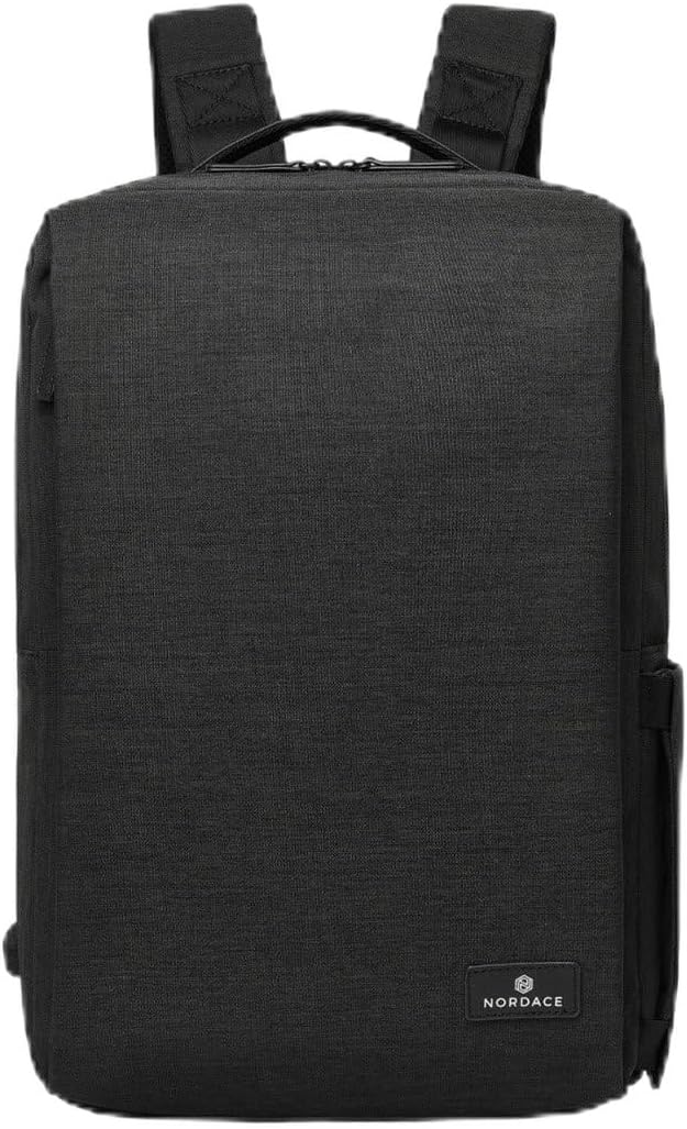 Nordace Siena Pro 15 Smart Backpack with USB Charging - 16' Laptop Backpack, 20L Daily Backpack for Travel, Everyday, or Work (All Black)