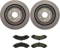 4Pcs Brakes Kit Rear Disc Brake Rotors Brakes Pads for Chevrolet Avalanche 1500 2002-2006 for Chevy Avalanche 1500 2002-2006 for Chevrolet Silverado 1500 2001-2005