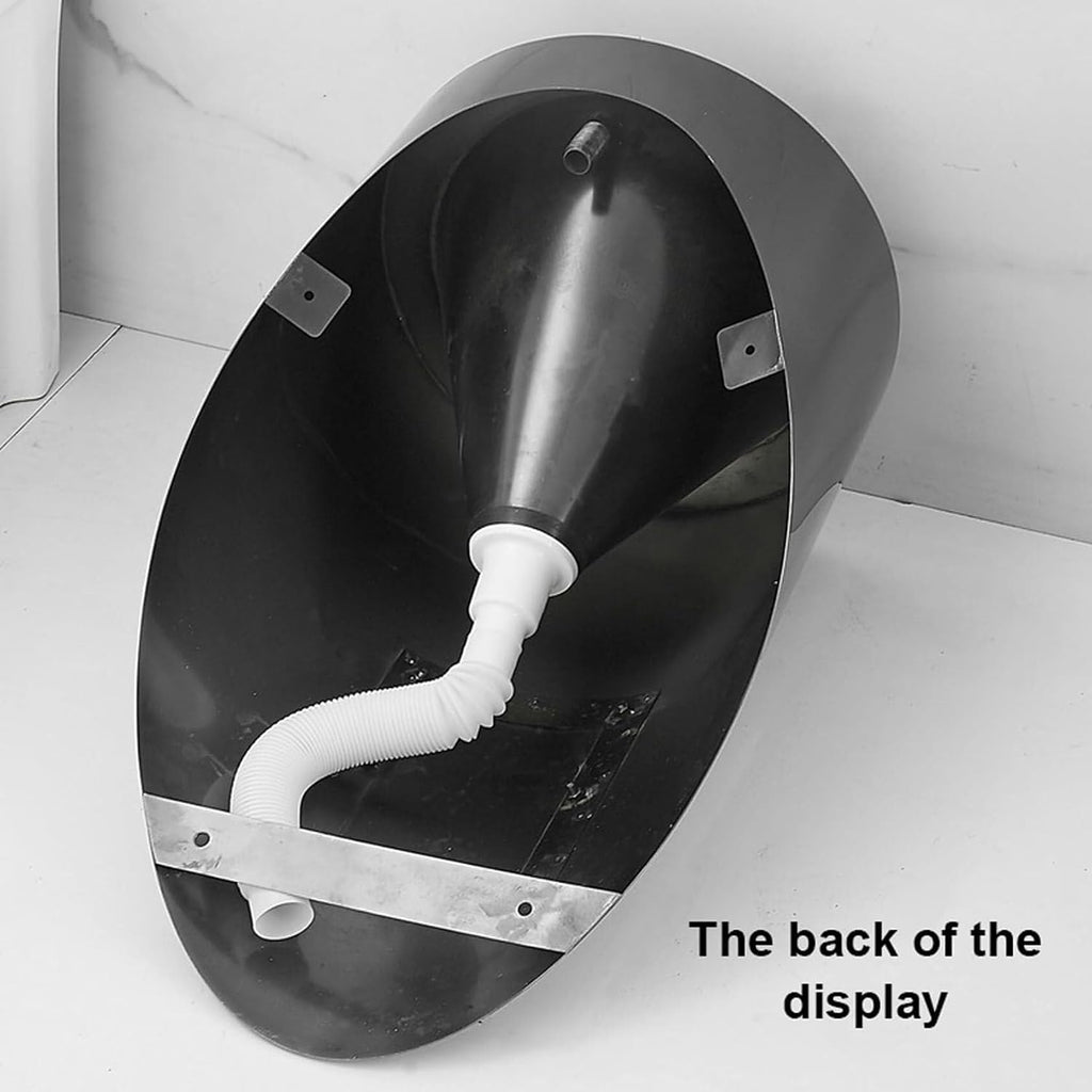 Wall Mounted Smart Men Urinal, 304 Stainless Steel Bathroom Urinals, Toilet Efficient Flushing Urinal, Male Sanitary Ware Public Toilet Urinal,Gold(Silver)