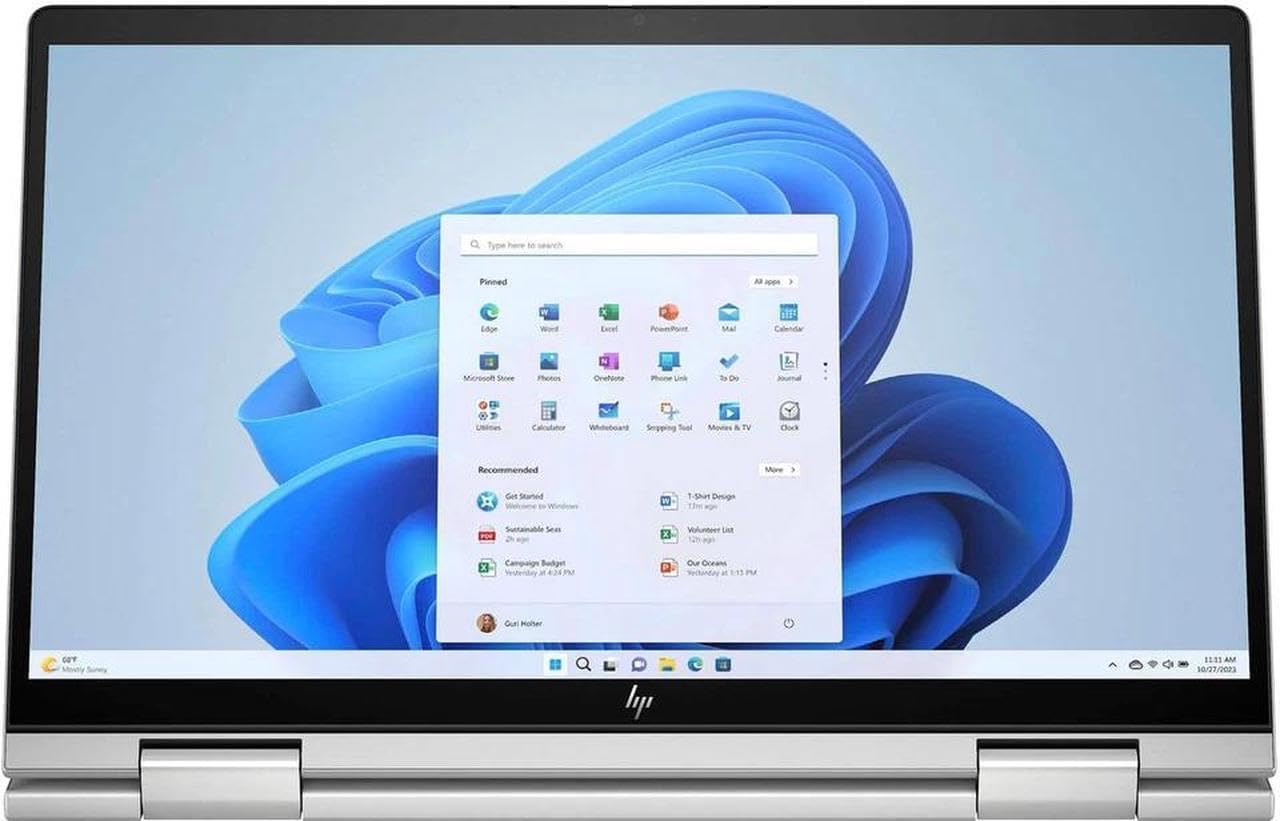 HP Envy 2-in-1 14' Full HD Touch Screen Laptop | Intel Core 5 120U | Intel Graphics | Backlit | Fingerprint | Copilot | 8GB RAM | 512GB SSD |Windows 11 Home |Bundle with Black Bag