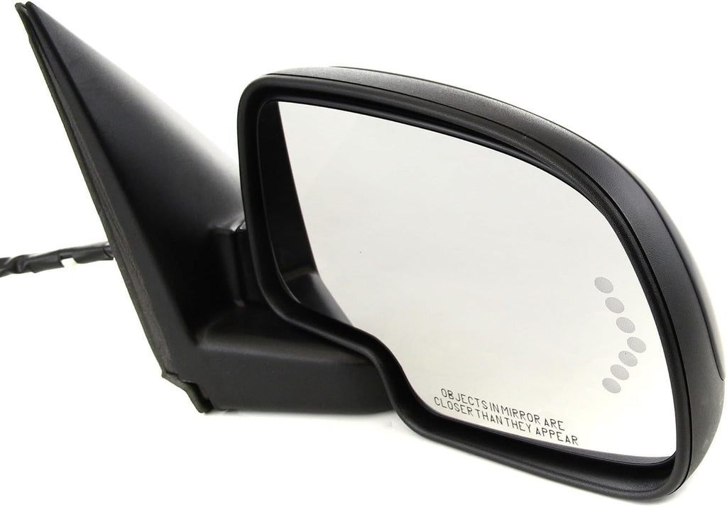 Kool Vue Right Power Heated Mirrors for Chevrolet Silverado 1500 Tahoe GMC Yukon 2003-2006 Power Fold with Signal Light, Memory & Puddle Lamp, w/o Blind Spot Monitor & Auto-Dim Paintable Extended Cab