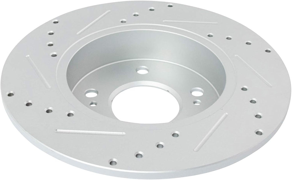 TRQ Performance Rear Brake Pad and Rotor Set Ceramic Solid Rotors Calipers Compatible with 2003 Nissan Maxima