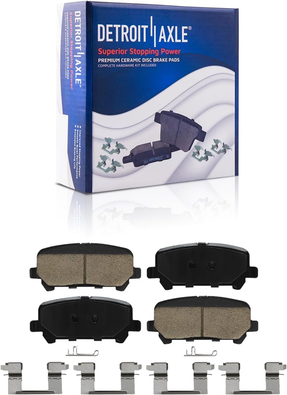 Detroit Axle - Brake Rotors for 2015-2020 Chevrolet Colorado GMC Canyon, Disc Brake Rotors Ceramic Brake Pads 2016 2017 2018 2019 Replacement : 12.20' inch Front and 12.76' inch Rear Rotor
