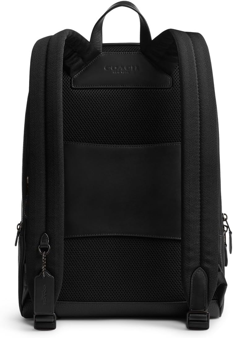 Coach Men's Gotham Backpack in Pebble Leather, Black