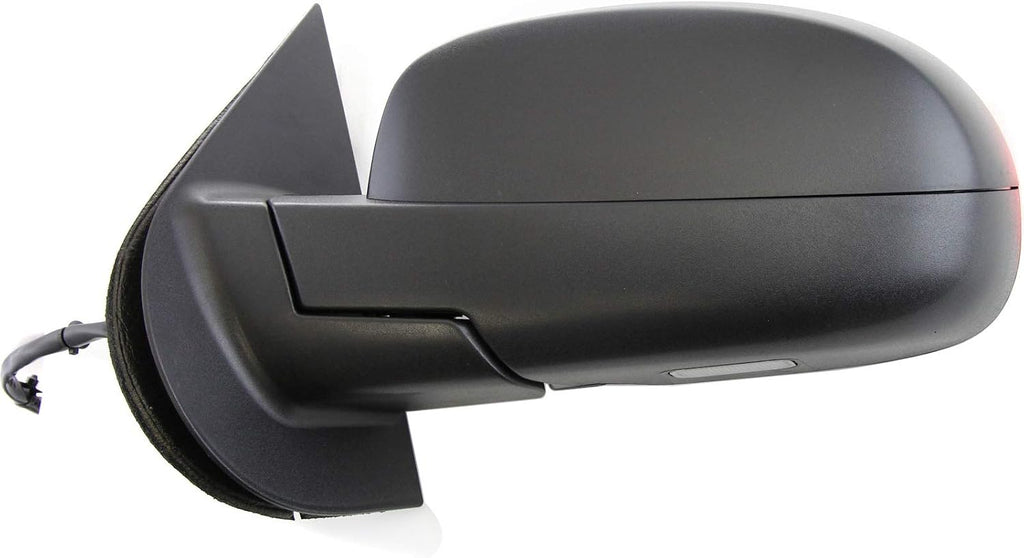 Kool Vue Left Power Heated Mirror for Chevrolet Silverado 1500 GMC Sierra 1500 2007-2013 Power Fold With Signal Light & Puddle Lamp; Without Blind Spot Monitor, Memory & Auto-Dim with 2 Caps New Body