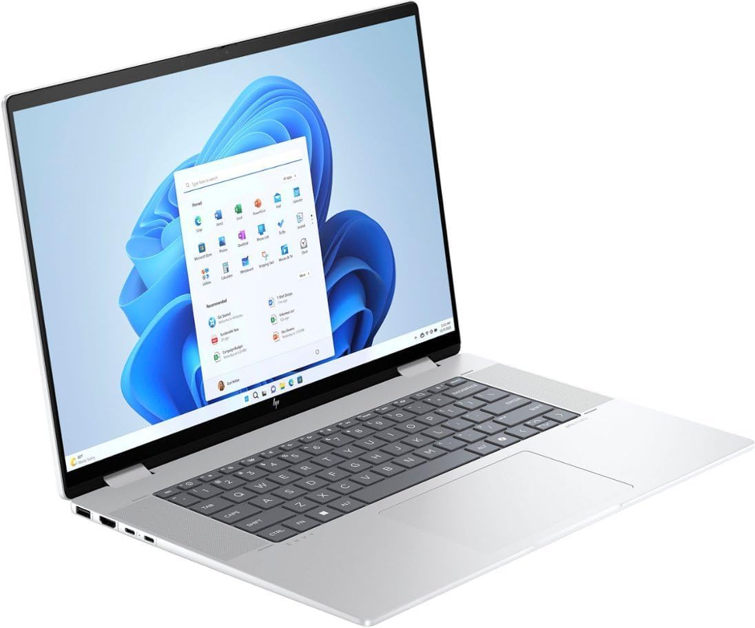 HP Envy x360 2-in-1 16 2024 Laptop 16' WUXGA IPS Touchscreen 12-Core Intel Ultra 7 155U 16GB LPDDR5 1TB SSD Intel Iris Xe Graphics Thunderbolt 4 Wi-Fi 6E Backlit Keyboard Win11 Pro w/ONT 32GB USB