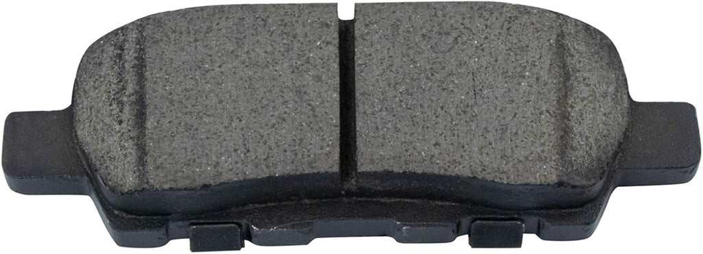TRQ Rear Brake Pad and Rotor Set Ceramic Rotors Calipers Hoses Compatible with 2007-2012 Nissan Altima
