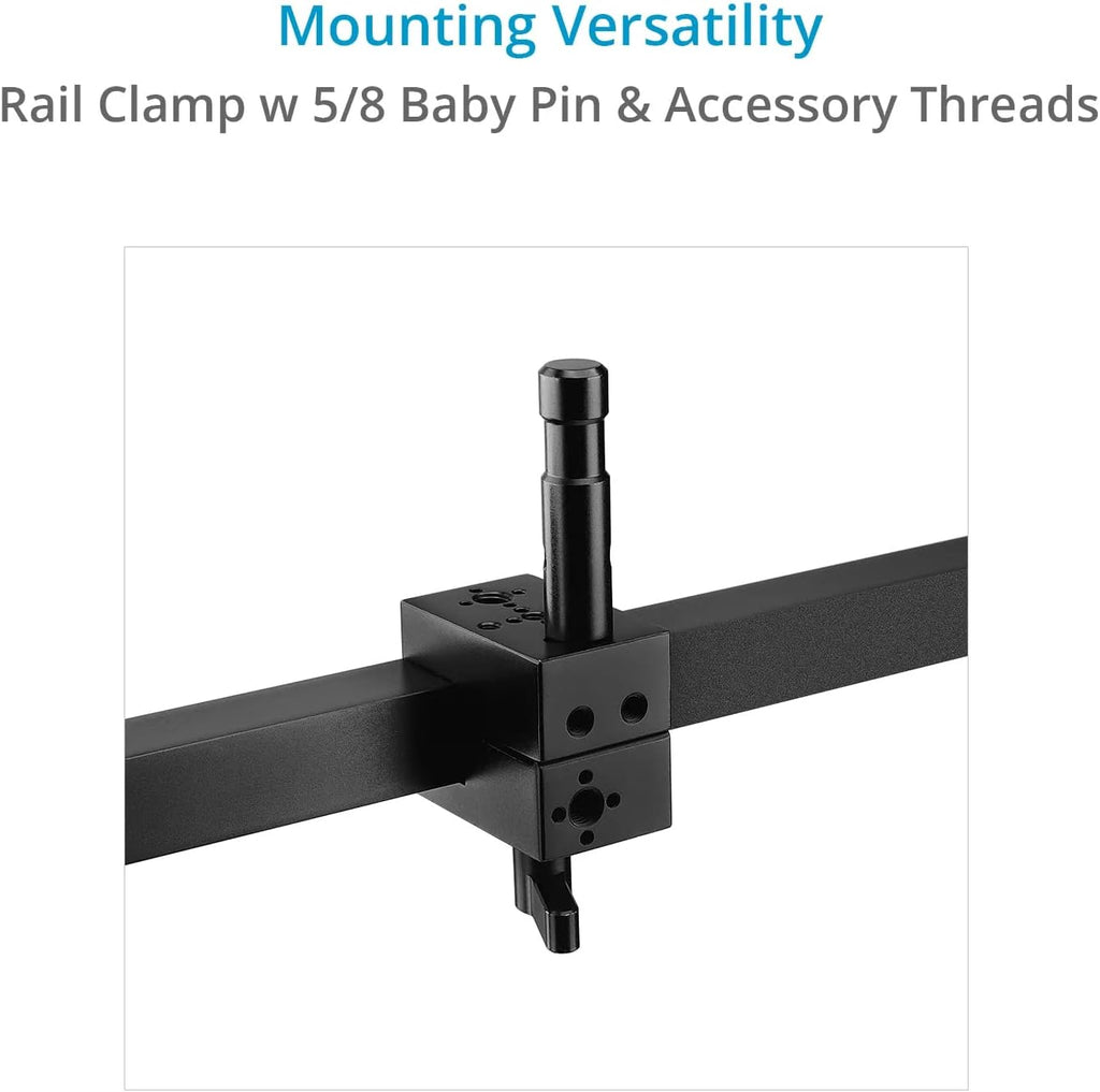 PROAIM Multi Monitor Mounting System for Video Camera Production Carts. 5/8' Baby Pin Mount. Clamping Range: 38mm. Payload up to 27kg/60lb. (P-MLMT-M2)