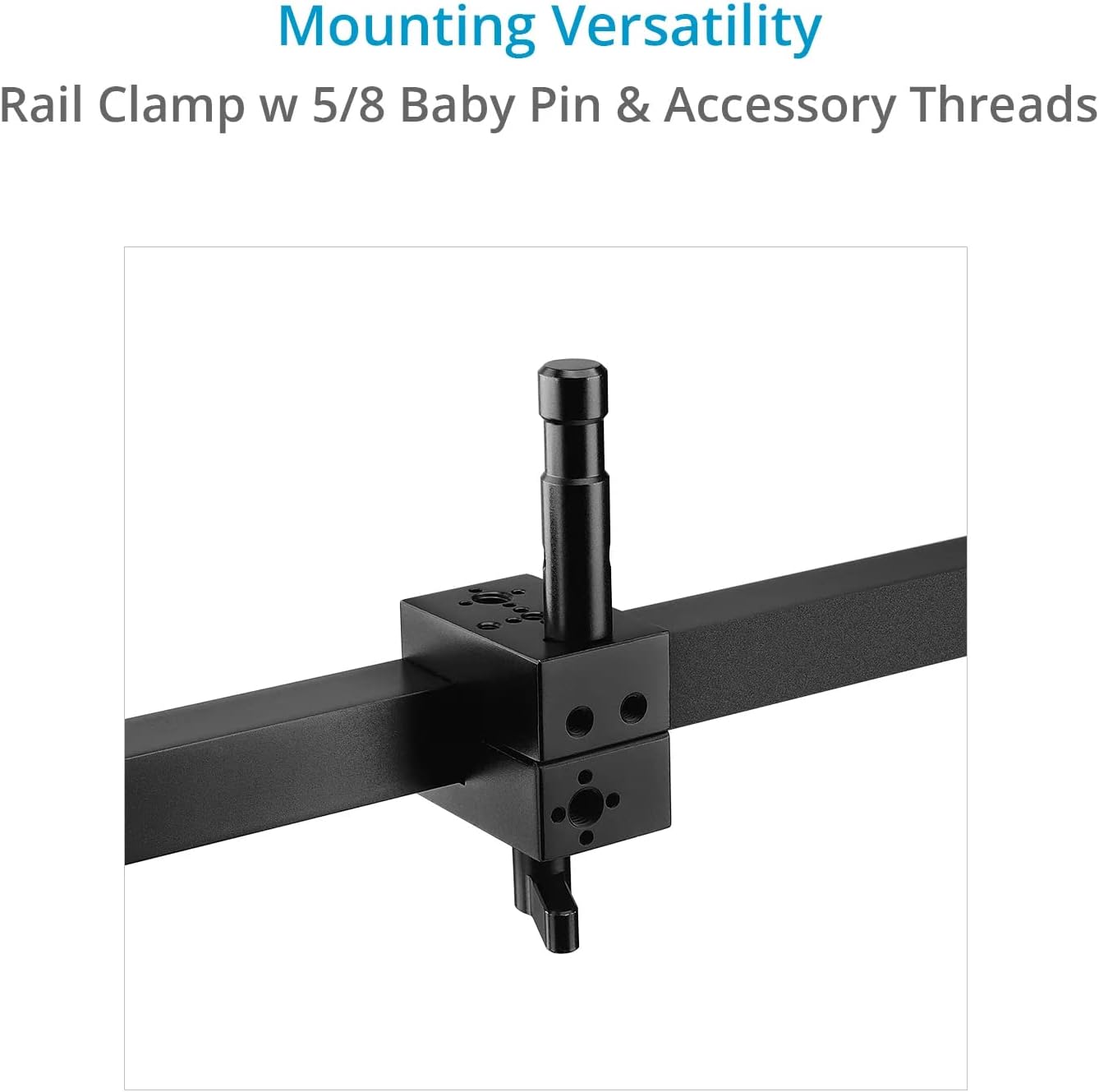 PROAIM Multi Monitor Mounting System for Video Camera Production Carts. 5/8' Baby Pin Mount. Clamping Range: 38mm. Payload up to 27kg/60lb. (P-MLMT-M2)