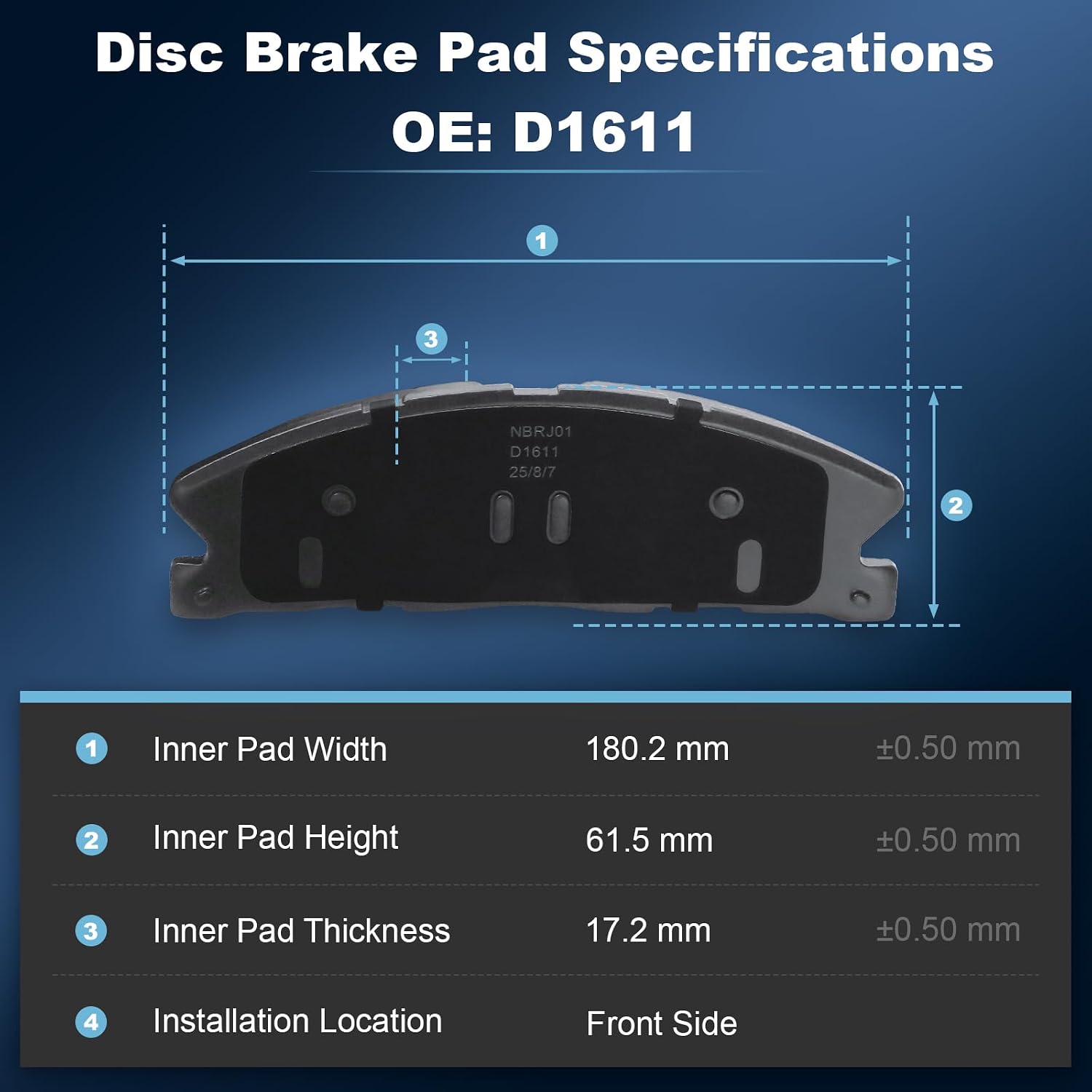 Front Drilled and Slotted Disc Brake Rotors & Ceramic Brake Pads Kit Fit for Ford 13-19 Explorer/Flex/Taurus SHO, 14-18 Special Service Police Sedan; for Lincoln 13-16 MKS, 13-19 MKT