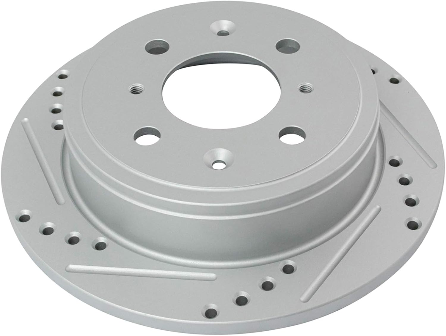 TRQ Performance Rear Brake Pad and Rotor Set Ceramic G Coated Slotted Drilled Rotors Calipers Compatible with 1994-1994 Acura Integra