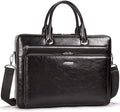 BOSTANTEN Briefcases for Men Messenger Bag Genuine Leather Laptop Bag 15.6 inch Office Work Tote for Buisness Travel