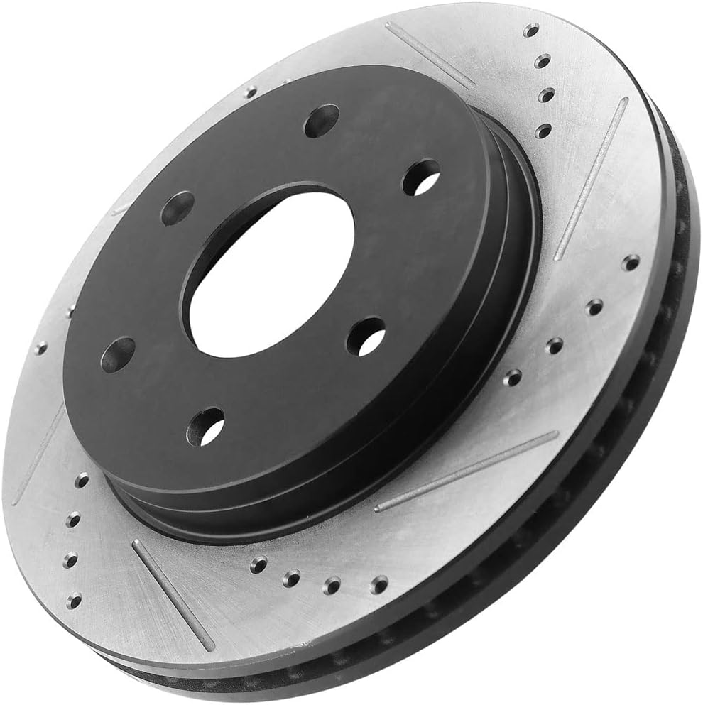 12.01' Front Disc Brake Rotors and Ceramic Brake Pads for 1999-2006 Chevy Silverado 1500, 2000-2006 Tahoe/Suburban 1500/Cadillac Escalade/GMC Sierra 1500, 2000-2006 Yukon XL/Yukon XL 1500