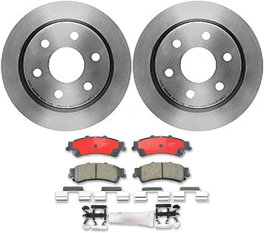 4Pcs Brakes Kit Rear Disc Brake Rotors Brakes Pads for Chevrolet Astro 2003-2005 for Chevy Astro 2003-2005 for Chevrolet Silverado 1500 1999-2006 for Chevy Silverado 1500 1999-2006