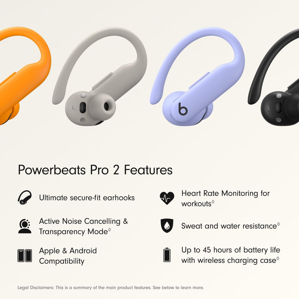 Beats Powerbeats Pro 2 Wireless Bluetooth Earbuds with AppleCare+ (2 Years) - Quick Sand
