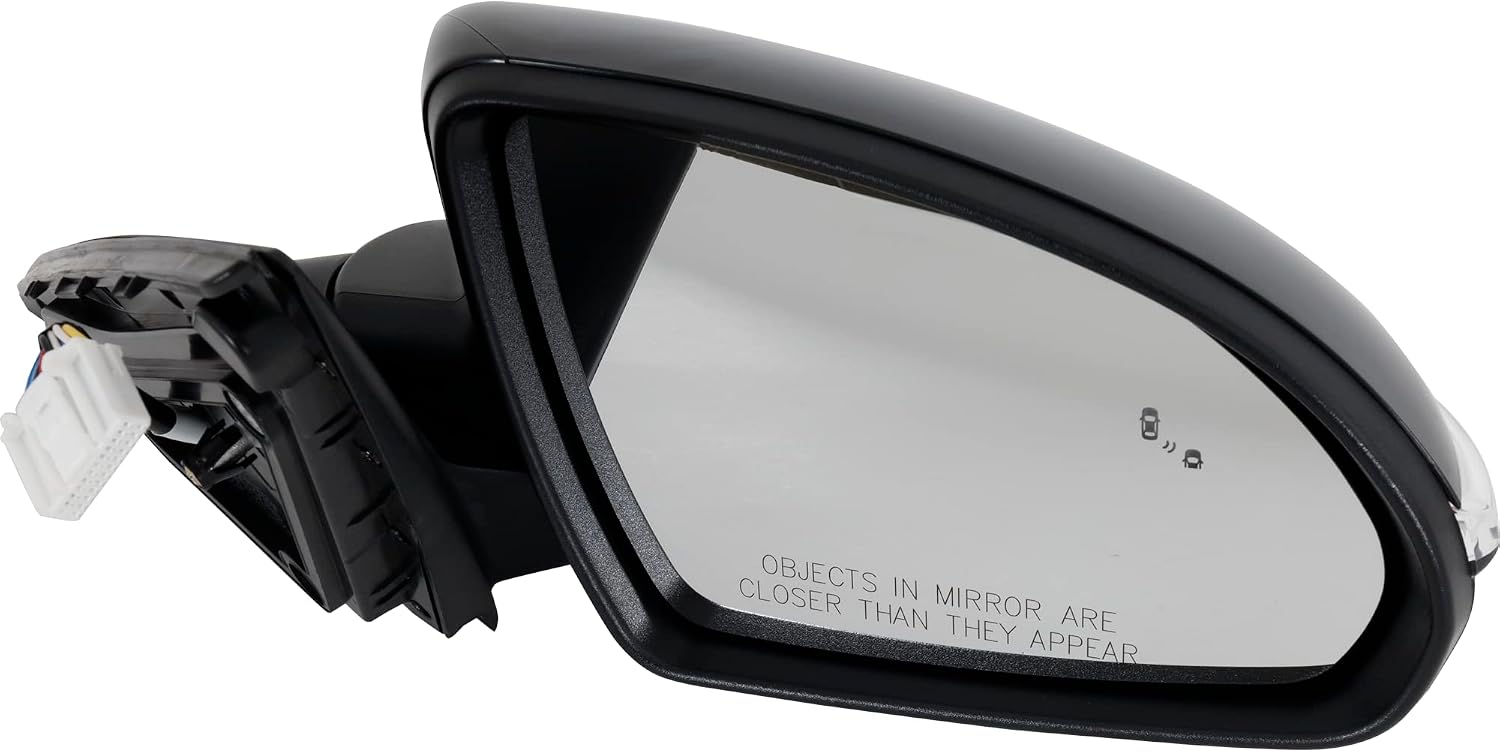 Garage-Pro Passenger Side Power Heated Mirror for Kia Optima 2019-2020 Power Fold With Signal Light & Blind Spot Monitor; Without Memory Paintable