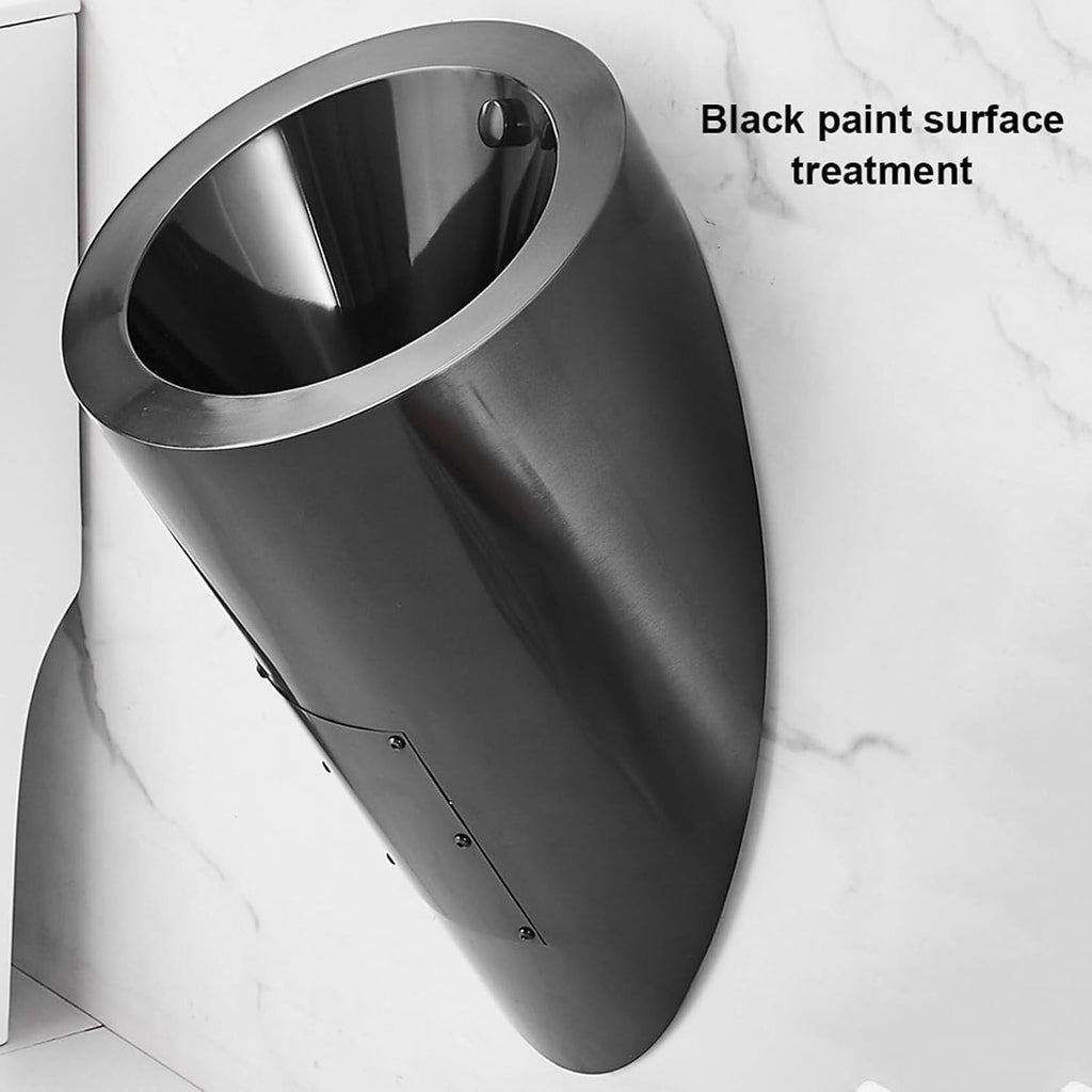Wall Mounted Smart Men Urinal, 304 Stainless Steel Bathroom Urinals, Toilet Efficient Flushing Urinal, Male Sanitary Ware Public Toilet Urinal,Gold(Rosegold)
