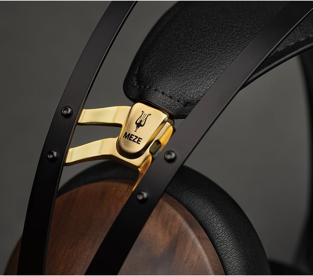 MEZE AUDIO | 99 Classics Second Gen | Wooden Closed-Back Headphones for Audiophiles | Gaming | Podcasts | Wired Over-Ear Headphones with 3.5 mm to USB-C Adapter and Self-Adjusting Headband