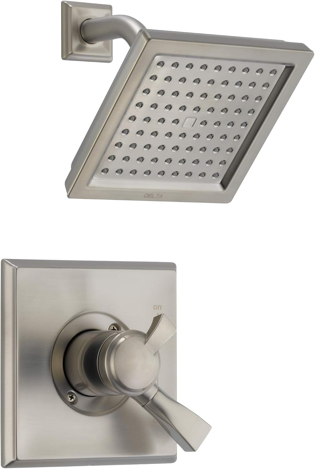 Delta Faucet Dryden 17 Series Dual-Function Shower Trim Kit with Single-Spray Touch-Clean Shower Head, Stainless, 2.0 GPM Water Flow, T17251-SS-WE (Valve Not Included)