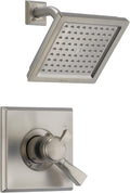 Delta Faucet Dryden 17 Series Dual-Function Shower Trim Kit with Single-Spray Touch-Clean Shower Head, Stainless, 2.0 GPM Water Flow, T17251-SS-WE (Valve Not Included)