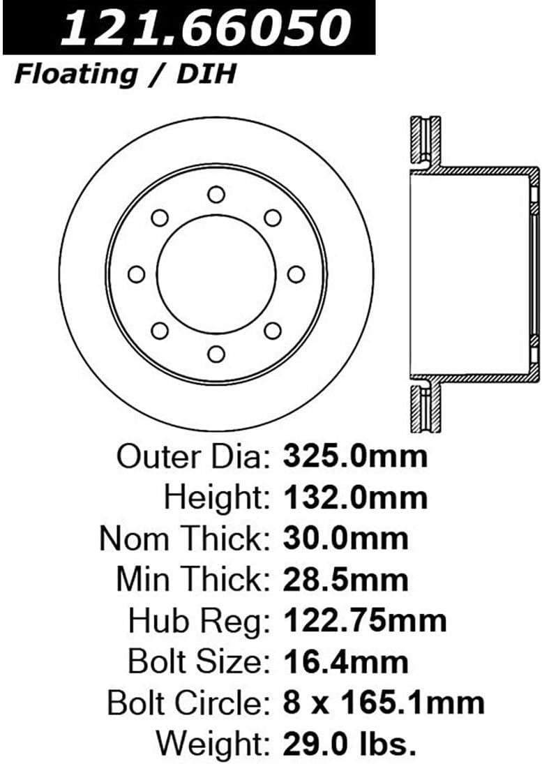 4X Rear Brake Kit - Brake Pads and Rotors Kit Automotive Replacement Brake Kits for Chevrolet Silverado 3500 Classic 2007-2007 for Chevy Silverado 3500 Classic 2007-2007