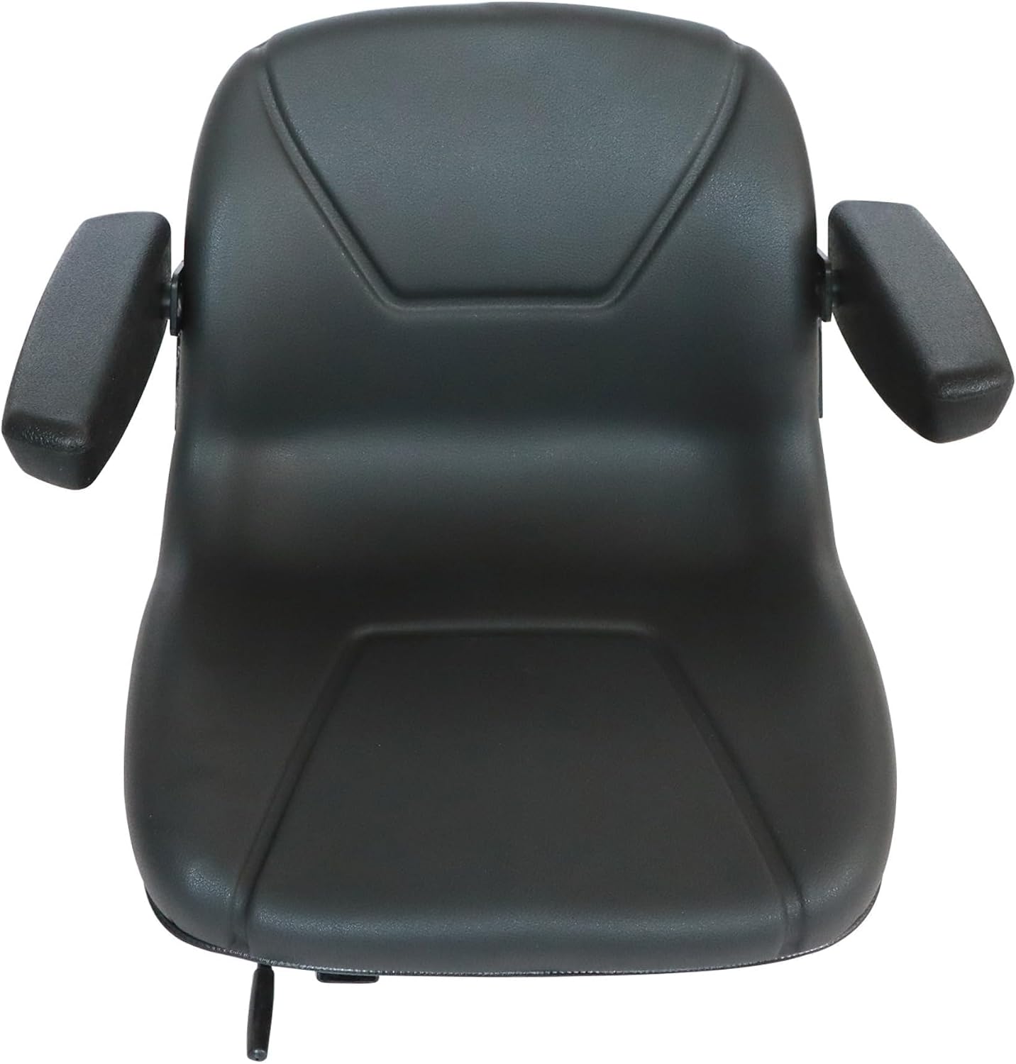 GXARTS Universal Replacement High Back Riding Lawn Mower Seat Garden Tractor Seat Slide Forklift Seat with Armrest Fit for MTD Craftsman Husqvarna Kubota Toro John Deere Cub Cadet Exmark National