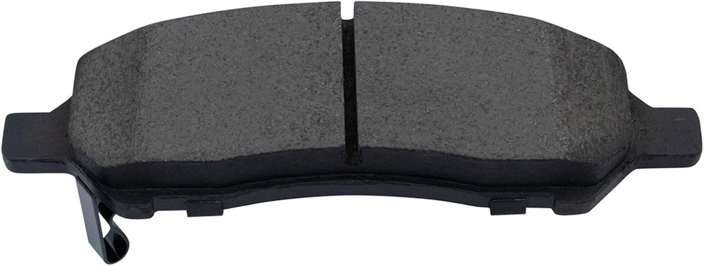 TRQ Performance Rear Brake Pad and Rotor Set Ceramic Drilled Slotted Coated Rotors Calipers Compatible with 2013-2016 Dodge Dart