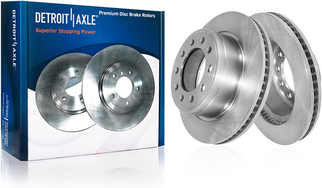 Detroit Axle - Brake Rotors for 2013-2024 Ram 4500 5500, 15.35' inch Front and Rear Disc Brake Rotors 2014 2015 2016 2017 2018 2019 2020 2021 2022 2023 Replacement