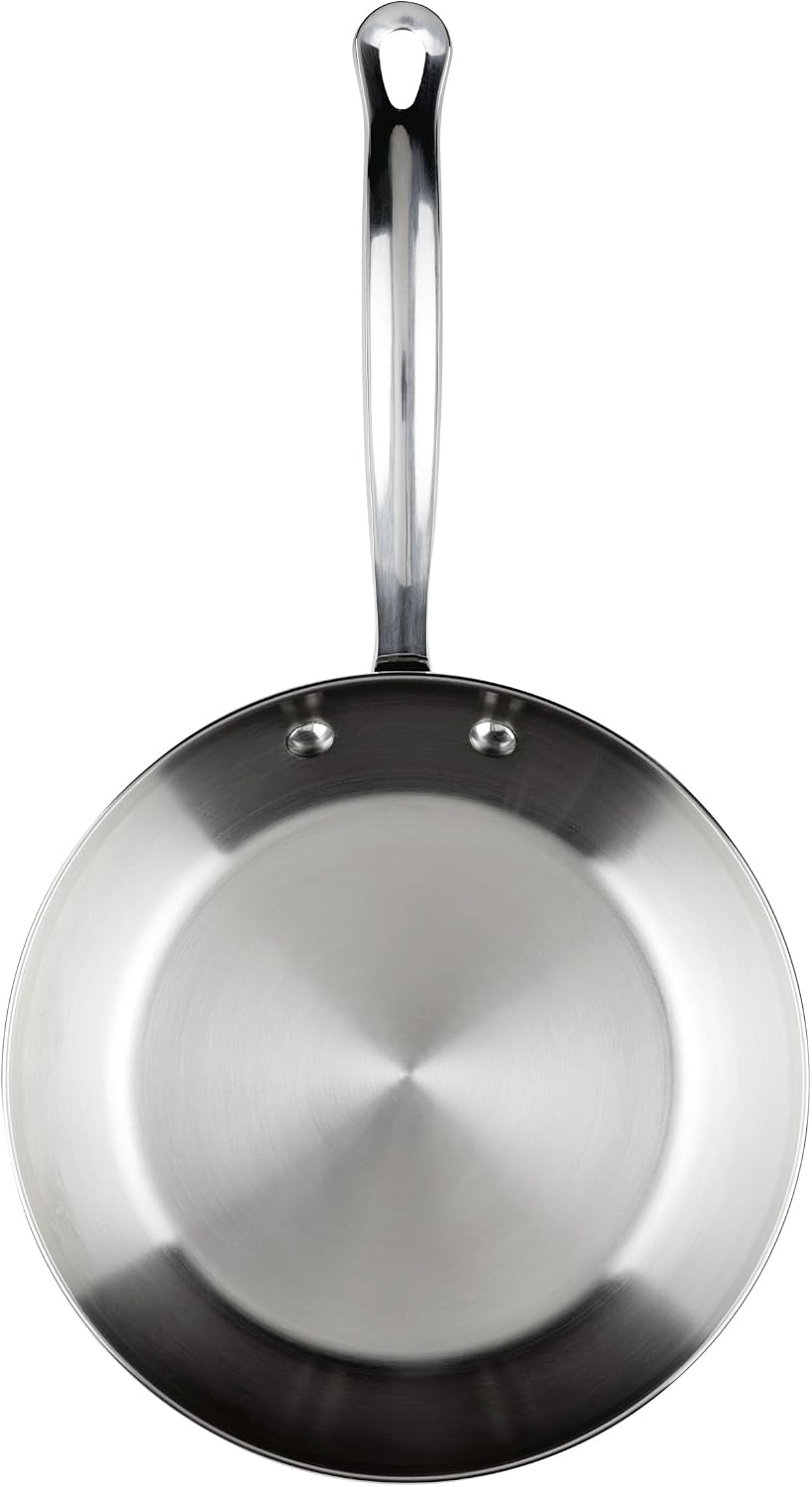 Farberware Millennium Stainless Steel Pots and Pans Set, 10-Piece Induction Cookware Set, Silver
