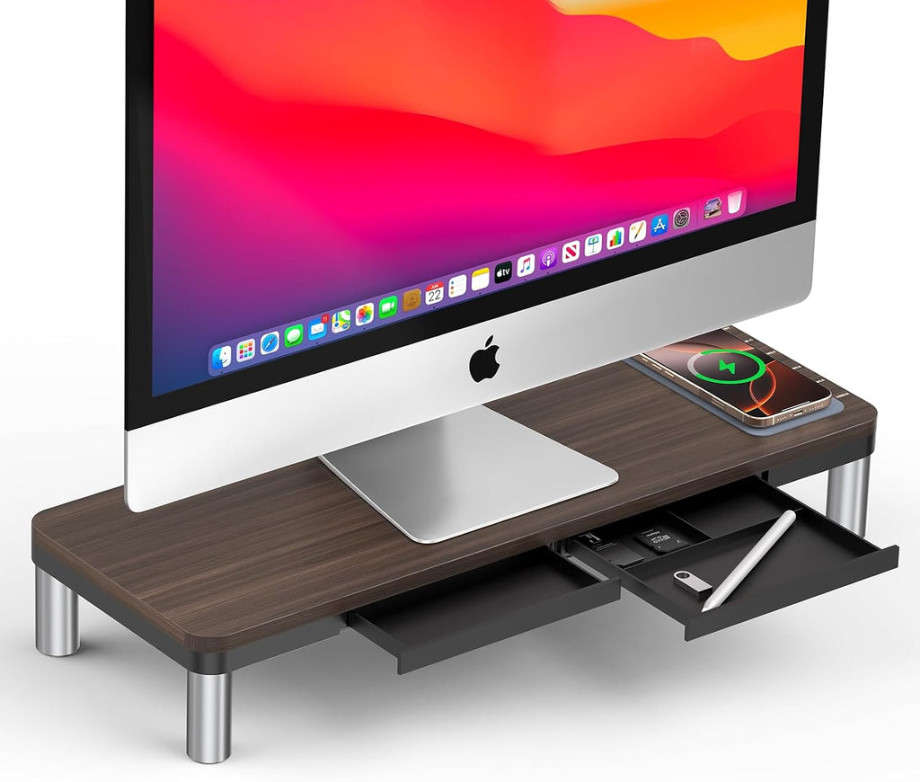 TobenONE MacBook Docking Station 10 in 1 (Monitor Stand), USB C Docking Station with 4K@60Hz HDMI, 100W Power Supply, 5 USB Ports, Ethernet, for MacBook Pro/Pro Max/Air/M1 M2 M3 M4, iMac, Mac mini