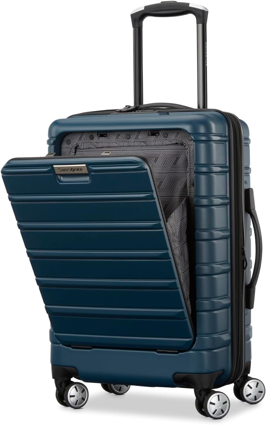 Samsonite Omni 2 PRO Hardside Expandable Luggage with Spinners, Nova Teal, Carry-on