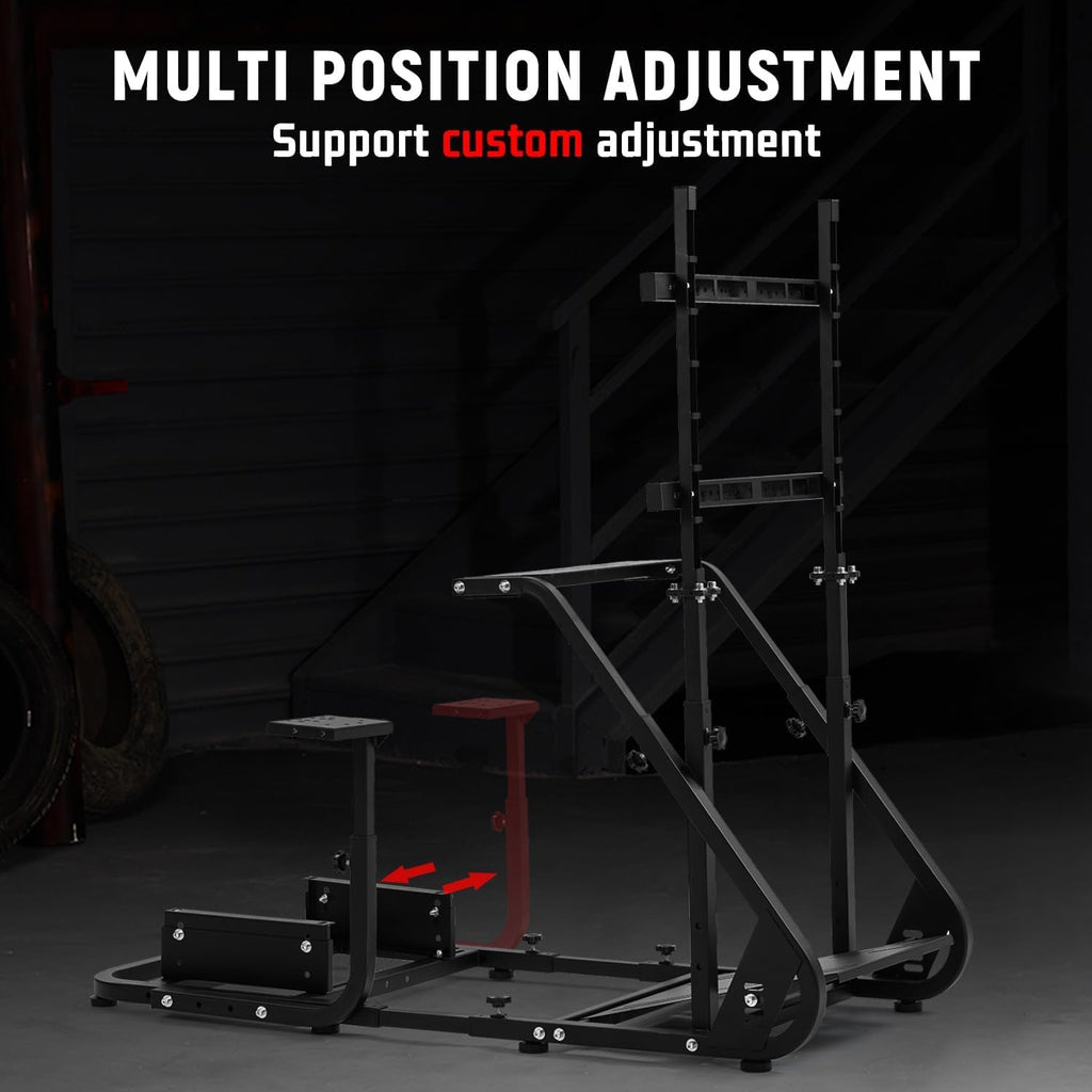 Dardoo G923 Racing Simulator Cockpit with Monitor Mount Fit for Logitech G29 G920, for Thrustmaster T80 T150, for PS4,for PC, Adjustable Driving Wheel Stand,Without Wheel, Pedal, Handbrake and Seat