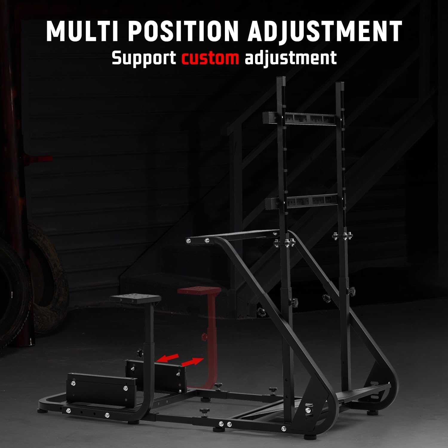 Dardoo G923 Racing Simulator Cockpit with Monitor Mount Fit for Logitech G29 G920, for Thrustmaster T80 T150, for PS4,for PC, Adjustable Driving Wheel Stand,Without Wheel, Pedal, Handbrake and Seat