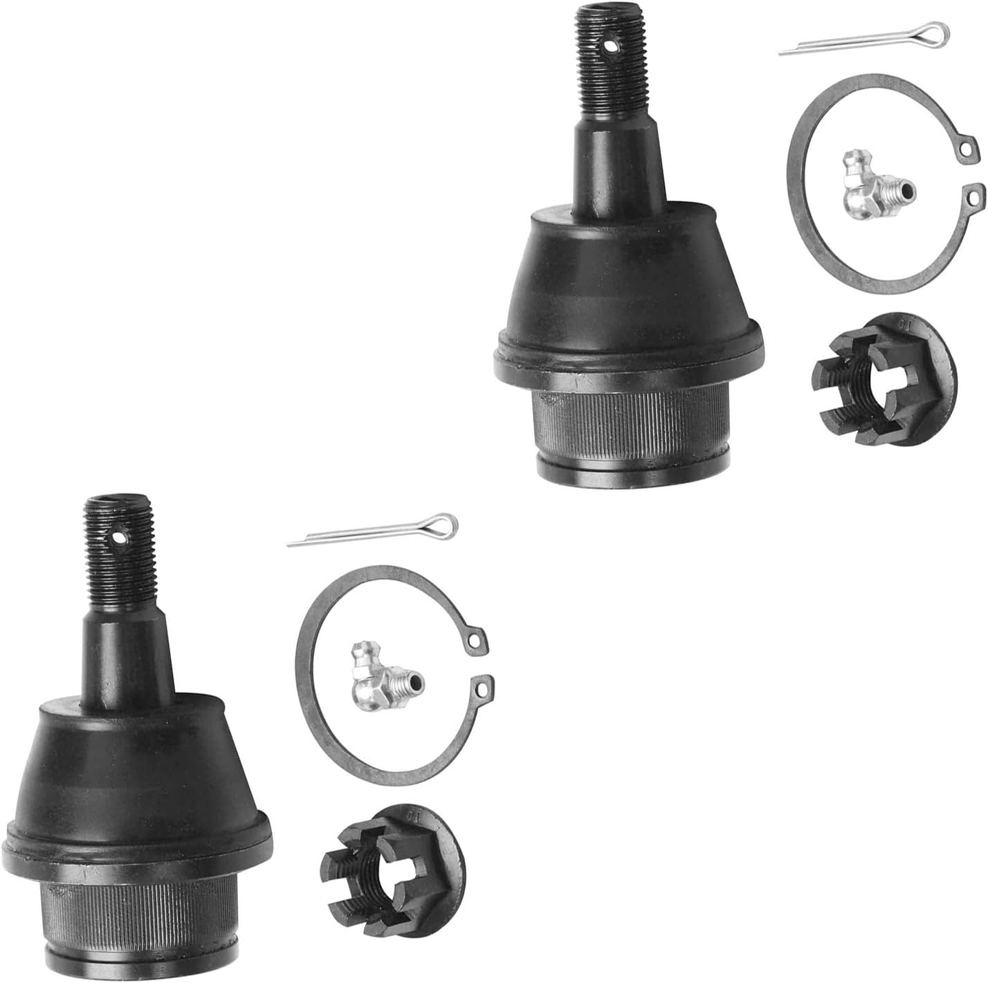 Detroit Axle - Brake Kit for 2009-2013 Chevy GMC Silverado Sierra 1500 Front Disc Brake Rotors Ceramic Brakes Pads Rear Brake Drums Brake Shoes Ball Joints 2010 2011 2012 Replacement
