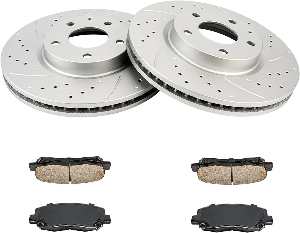 KAX Front Brake Kit for Mazda CX-5 2013 2014 2015 2017, 11.69inch Brake Rotors Pads Kit, #31626+D1623 Front Brakes