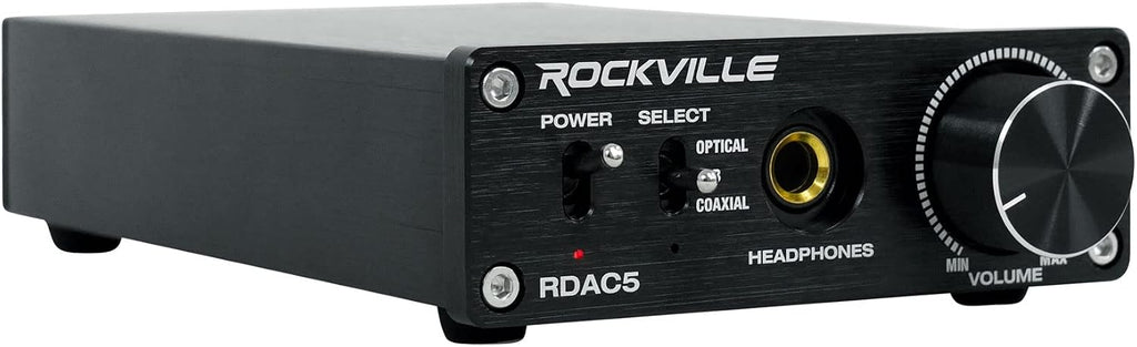 Audiosavings Bundle: AKG K553 MK2 MKII Closed Back Studio Monitoring Headphones w/Detachable Cable Bundle with Rockville RDAC5B DAC Digital to Analog Converter USB/Optical/RCA/Headphone Amp (2 Items)