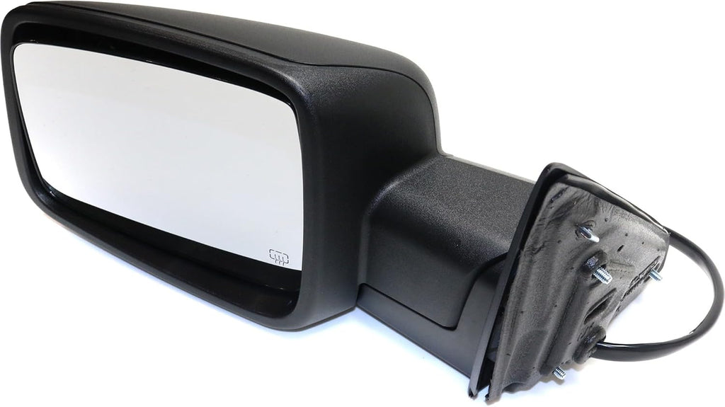 Kool Vue Driver Side Power Heated Mirror for Ram 1500 2013-2018 Power Fold With Signal Light & Puddle Lamp; Without Blind Spot Monitor & Memory Textured