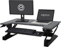Ergotron – WorkFit-T Standing Desk Converter, Dual Monitor Sit Stand Desk Riser for Tabletops – 35 Inch Width, Black